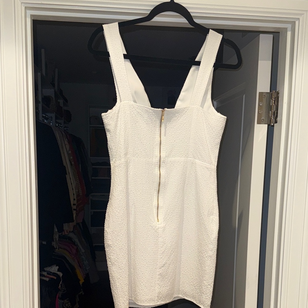 Runaway Elegant White Mini Dress - Picture 4 of 4